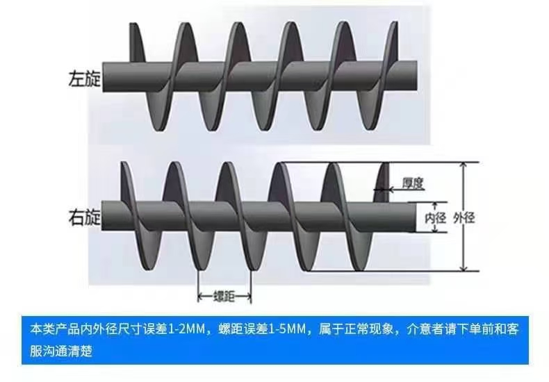 滨州市不锈钢螺旋叶片螺旋蛟龙叶片 - 厂家